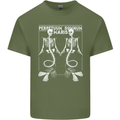 Skeleton Mermaids Eternal Sleep of the Sea Skulls Mens Cotton T-Shirt Tee Top Military Green