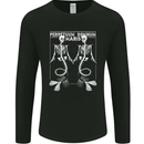 Skeleton Mermaids Eternal Sleep of the Sea Skulls Mens Long Sleeve T-Shirt Black