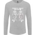 Skeleton Mermaids Eternal Sleep of the Sea Skulls Mens Long Sleeve T-Shirt Sports Grey