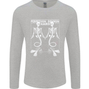 Skeleton Mermaids Eternal Sleep of the Sea Skulls Mens Long Sleeve T-Shirt Sports Grey