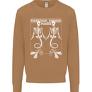 Skeleton Mermaids Eternal Sleep of the Sea Skulls Mens Sweatshirt Jumper Caramel Latte