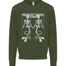 Skeleton Mermaids Eternal Sleep of the Sea Skulls Mens Sweatshirt Jumper Forest Green