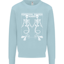 Skeleton Mermaids Eternal Sleep of the Sea Skulls Mens Sweatshirt Jumper Light Blue