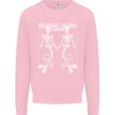 Skeleton Mermaids Eternal Sleep of the Sea Skulls Mens Sweatshirt Jumper Light Pink