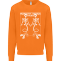 Skeleton Mermaids Eternal Sleep of the Sea Skulls Mens Sweatshirt Jumper Orange