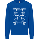 Skeleton Mermaids Eternal Sleep of the Sea Skulls Mens Sweatshirt Jumper Royal Blue