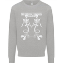 Skeleton Mermaids Eternal Sleep of the Sea Skulls Mens Sweatshirt Jumper Sports Grey