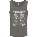 Skeleton Mermaids Eternal Sleep of the Sea Skulls Mens Vest Tank Top Charcoal