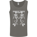 Skeleton Mermaids Eternal Sleep of the Sea Skulls Mens Vest Tank Top Charcoal