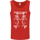 Skeleton Mermaids Eternal Sleep of the Sea Skulls Mens Vest Tank Top Red