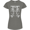 Skeleton Mermaids Eternal Sleep of the Sea Skulls Womens Petite Cut T-Shirt Charcoal