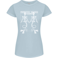 Skeleton Mermaids Eternal Sleep of the Sea Skulls Womens Petite Cut T-Shirt Light Blue