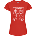 Skeleton Mermaids Eternal Sleep of the Sea Skulls Womens Petite Cut T-Shirt Red