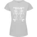Skeleton Mermaids Eternal Sleep of the Sea Skulls Womens Petite Cut T-Shirt Sports Grey
