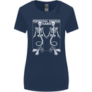 Skeleton Mermaids Eternal Sleep of the Sea Skulls Womens Wider Cut T-Shirt Navy Blue