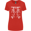 Skeleton Mermaids Eternal Sleep of the Sea Skulls Womens Wider Cut T-Shirt Red