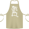 Skeleton Photographer Photography Cotton Apron 100% Organic Khaki