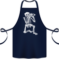Skeleton Photographer Photography Cotton Apron 100% Organic Navy Blue
