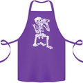 Skeleton Photographer Photography Cotton Apron 100% Organic Purple