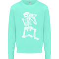 Skeleton Photographer Photography Kids Sweatshirt Jumper Peppermint