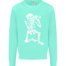 Skeleton Photographer Photography Kids Sweatshirt Jumper Peppermint