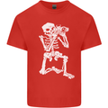 Skeleton Photographer Photography Kids T-Shirt Childrens Red