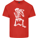 Skeleton Photographer Photography Kids T-Shirt Childrens Red