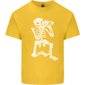 Skeleton Photographer Photography Kids T-Shirt Childrens Yellow