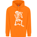 Skeleton Photographer Photography Mens 80% Cotton Hoodie Orange
