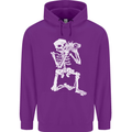 Skeleton Photographer Photography Mens 80% Cotton Hoodie Purple