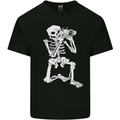 Skeleton Photographer Photography Mens Cotton T-Shirt Tee Top Black