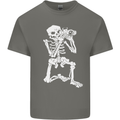 Skeleton Photographer Photography Mens Cotton T-Shirt Tee Top Charcoal