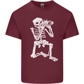 Skeleton Photographer Photography Mens Cotton T-Shirt Tee Top Maroon