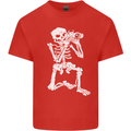 Skeleton Photographer Photography Mens Cotton T-Shirt Tee Top Red