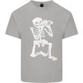 Skeleton Photographer Photography Mens Cotton T-Shirt Tee Top Sports Grey