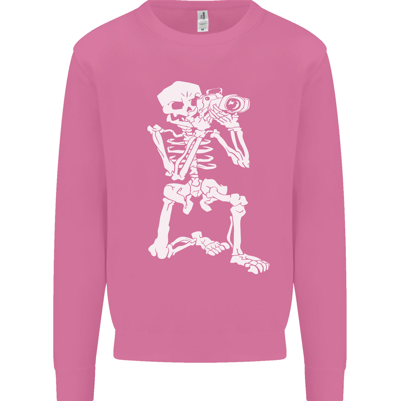 Skeleton Photographer Photography Mens Sweatshirt Jumper Azalea