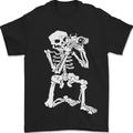 Skeleton Photographer Photography Mens T-Shirt 100% Cotton Black