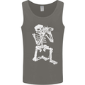 Skeleton Photographer Photography Mens Vest Tank Top Charcoal