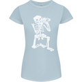 Skeleton Photographer Photography Womens Petite Cut T-Shirt Light Blue