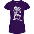 Skeleton Photographer Photography Womens Petite Cut T-Shirt Purple