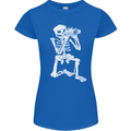 Skeleton Photographer Photography Womens Petite Cut T-Shirt Royal Blue