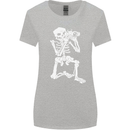 Skeleton Photographer Photography Womens Wider Cut T-Shirt Sports Grey