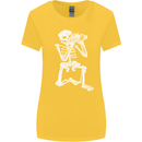Skeleton Photographer Photography Womens Wider Cut T-Shirt Yellow