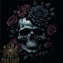 A Gothic Skull With Flowers Roses Goth Mens T-Shirt 100% Cotton