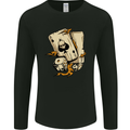 Skull Ace of Spades Heavy Metal Rock Music Mens Long Sleeve T-Shirt Black