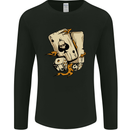 Skull Ace of Spades Heavy Metal Rock Music Mens Long Sleeve T-Shirt Black