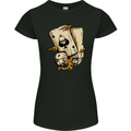 Skull Ace of Spades Heavy Metal Rock Music Womens Petite Cut T-Shirt Black