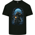 Skull Biker Motorcycle Motorbike Grim Reaper 10 Kids T-Shirt Childrens Black