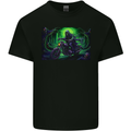 Skull Biker Motorcycle Motorbike Grim Reaper 11 Kids T-Shirt Childrens Black