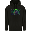 Skull Biker Motorcycle Motorbike Grim Reaper 11 Mens 80% Cotton Hoodie Black
